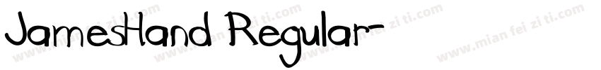 JamesHand Regular字体转换